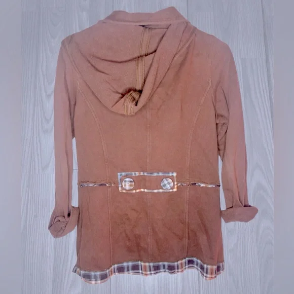 American Rag Brown Frayed Trim Jacket - Picture 4 of 9